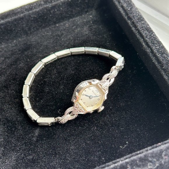 Vintage 1956 Bulova "GODDESS OF TIME" 4 diamonds with 10K R.G.P Women's Watch - Picture 7 of 13